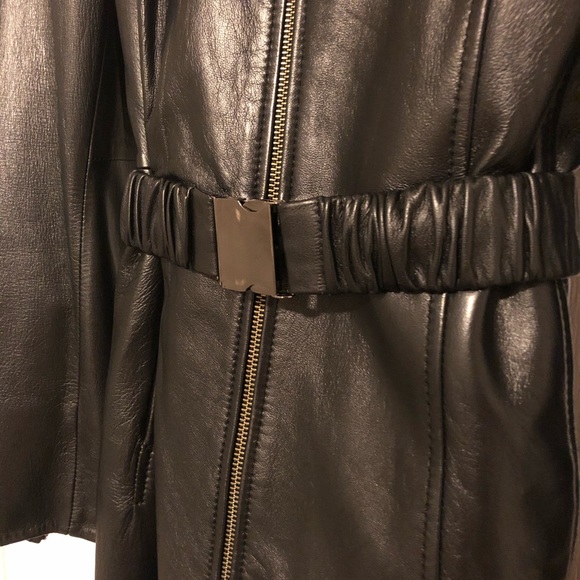 Danier Leather Long Double Layer Coat - Picture 4 of 10